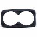 Autophoton For Ford Bronco Sport Cx430 2021-2023 Steel Carbon Fiber Black Rear Seat Water Cup Holder Cover Trim 1pcs Car 