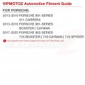 Vipmotoz Amber Led Strip Side Marker Light Front Fender Parking Lamp Replacement For 2013-2019 Porsche 991 911 Carrera 981 982