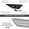 Vipmotoz Amber Led Strip Side Marker Light Front Fender Parking Lamp Replacement For 2013-2019 Porsche 991 911 Carrera 981 982