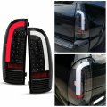 Hecasa Led Tail Lights Compatible With 2005-2015 Toyota Tacoma C-type Tube Barlights Rear Brake Turn Signal Tail Lamp Clear