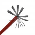 15 Ft 4 Awg Full Gauge Battery Power Cable Ground Wire Frost Red Ofc Copper 10101 