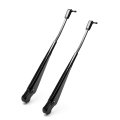 1 Pair Front Windshield Wiper Arm For 1987 1995 Wrangler Replace 42878 56030012 Heavy Duty Metal Construction Black Finish Jsy 