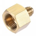 Uxcell Brass Pipe Fitting 1 4 Sae Flare Male 2 Female Thread Tube Adapter Connector For Air Conditioner Refrigeration 2pcs
