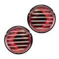 Razer Auto Rock Crawler Red Clear Lens Turn Signal Led Light Led Running 1 Pair Red For 07-17 Jeep Jk Wrangler 