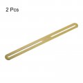 Uxcell Adjustable Corner Code 2pcs 360x24mm Stainless Steel Flat Straight Thickened Slotted Brace Brackets For Fixed Furniture