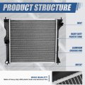 Dpi 13268 Factory Style 1-row Cooling Radiator For Mitsubishi I-miev 12-17 Aluminum Core