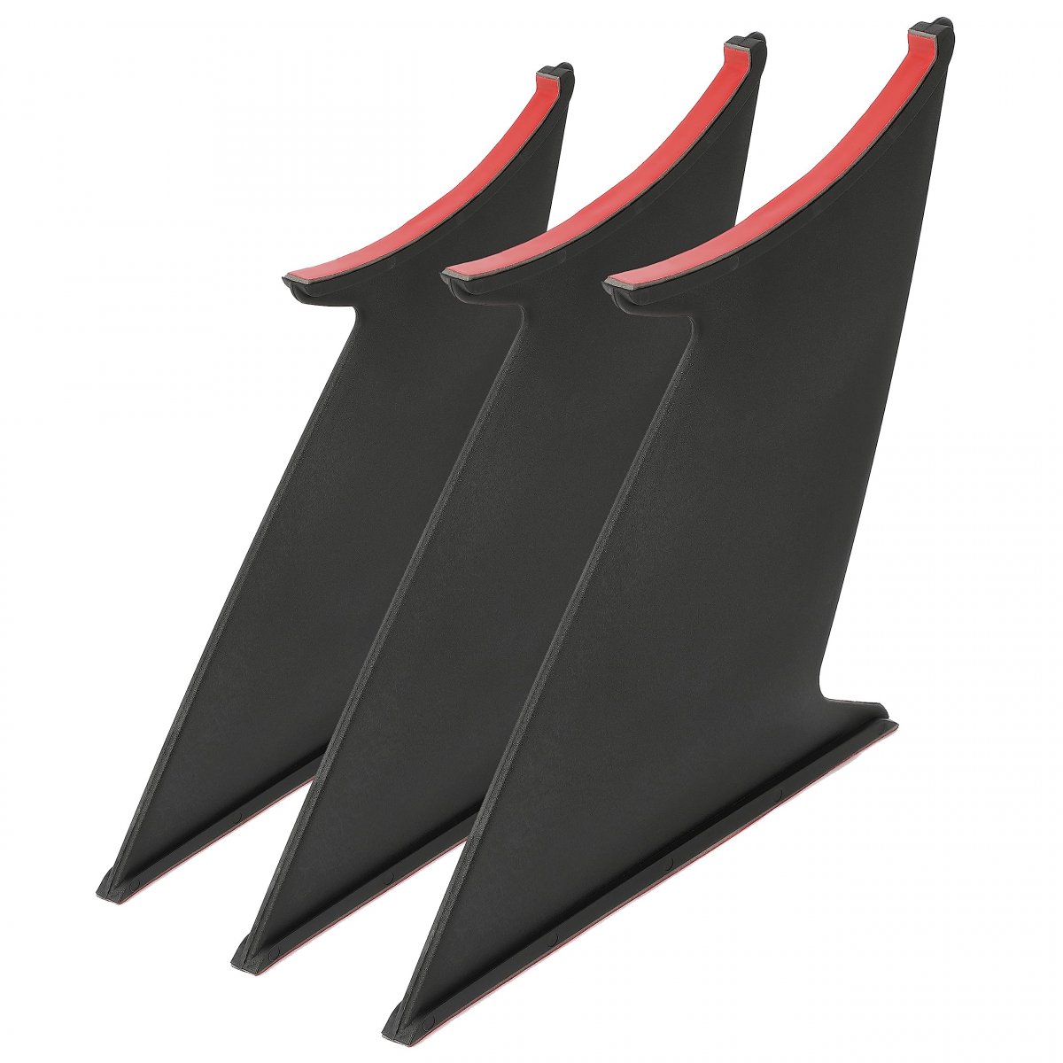 3pcs Spoiler Wing Stabilizer For 2015 2021 Subaru Impreza Wrx Sti Sedan Rear Trunk Boot Lip Stiffi Support Black Nylon Peel And
