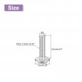 Uxcell M3x12mm Flat Round Head Phillips Screws 100pcs 304 Stainless Steel Drive Machine Full Thread Bright Finish Furniture