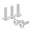 Uxcell M3x12mm Flat Round Head Phillips Screws 100pcs 304 Stainless Steel Drive Machine Full Thread Bright Finish Furniture