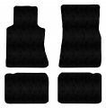 Custom Fit Front Rear Carpet Floor Mats Black For Mercedes-benz 500sec Coupe 1985 1984 