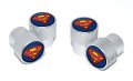 Elektroplate Dc Comic Valve Stem Caps Superman Matte Knurling 