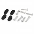 Uxcell Zinc Alloy Casement Window Locking Handle Grip Right Hand Silver Gray Black 2pcs