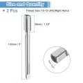 2pcs Straight Flute Screw Taps 1 2-13 Unc 2b Thread 5 Extra Long Hss6542 Machine Threading Milling Tap Tapping Tools