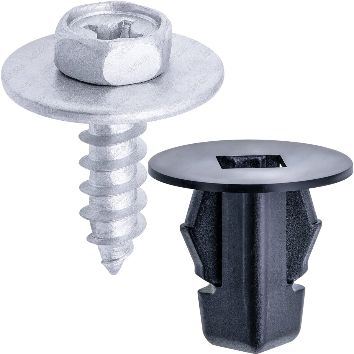 20 Sets Fender Liner Screw And Grommet Kit For Toyota Lexus 9018906236 90159 60383 Hex Head M6 3x20mm Fasteners Bumper Cover