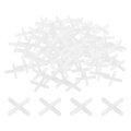 1600pcs Tile Spacers 2mm 5 64 Cross Shape Wall Floor Spacer Tiling Tools For Ceramic Installation White 