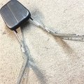 Hongk- Flame Fire Style Backrest Sissy Bar With Leather Pad Compatible Vtx 1300c 1800c 1986-2012 Chrome B01dq065sq