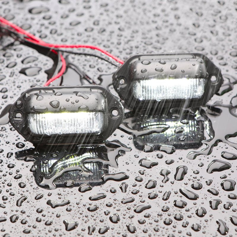 Czc Auto 4pcs 12v Led Exterior License Plate Tag Light Interior Courtesy Dome Roof Trunk Cargo Underhood Lamp Total 12 White