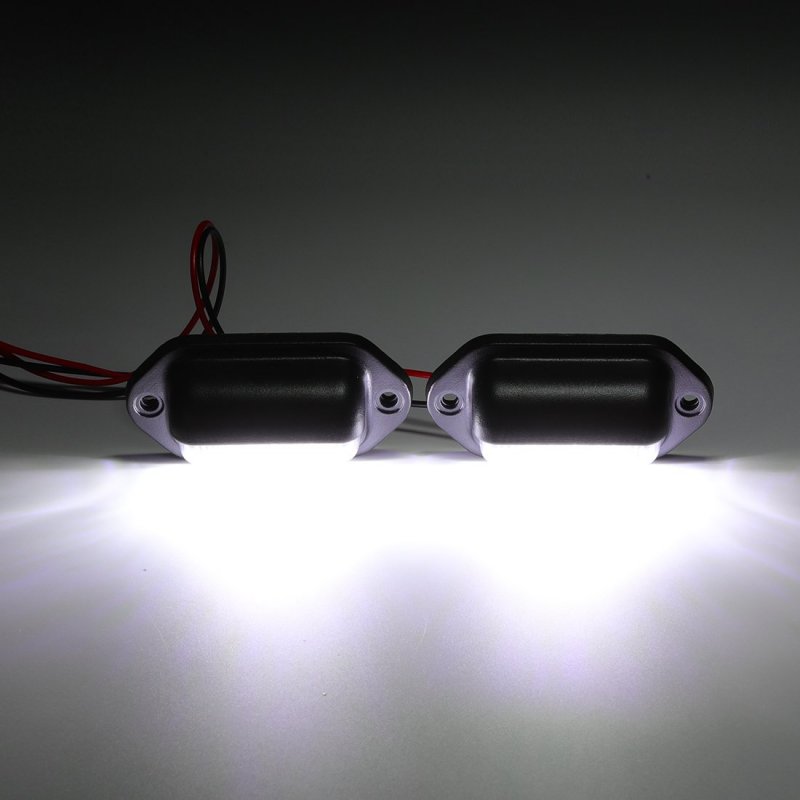 Czc Auto 4pcs 12v Led Exterior License Plate Tag Light Interior Courtesy Dome Roof Trunk Cargo Underhood Lamp Total 12 White