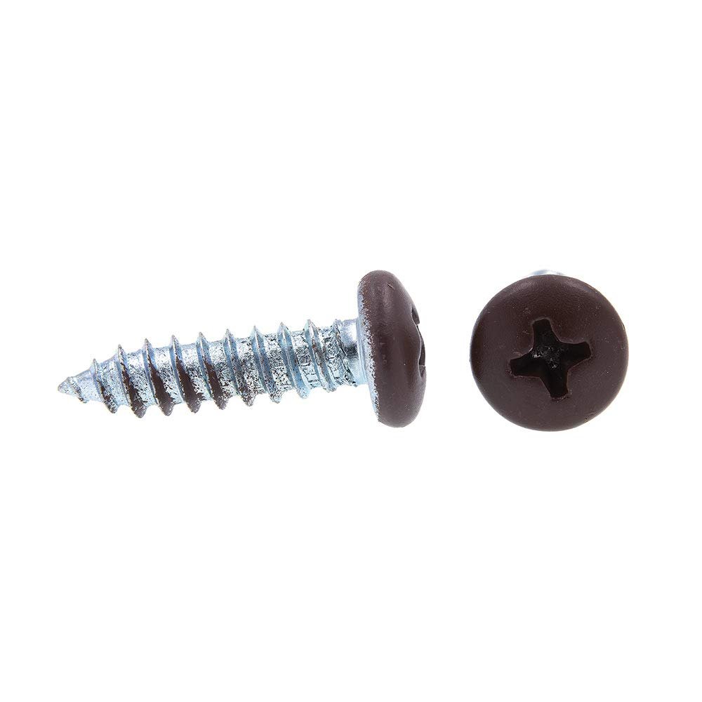 Sheet Metal Screws Self Tapping Pan Head Phillips Drive 10 X 0 75 In Zinc Plated Steel 25 Pack