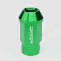 M12 X 1 5 Open End Wheel Lug Nuts With Deep Drive Extension 20-piece Aluminum Alloy Green