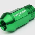 M12 X 1 5 Open End Wheel Lug Nuts With Deep Drive Extension 20-piece Aluminum Alloy Green