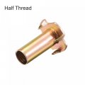 Uxcell M8x26mm T-nuts 4 Pronged Tee Nut Carbon Steel Threaded Inserts For Wood 24pcs
