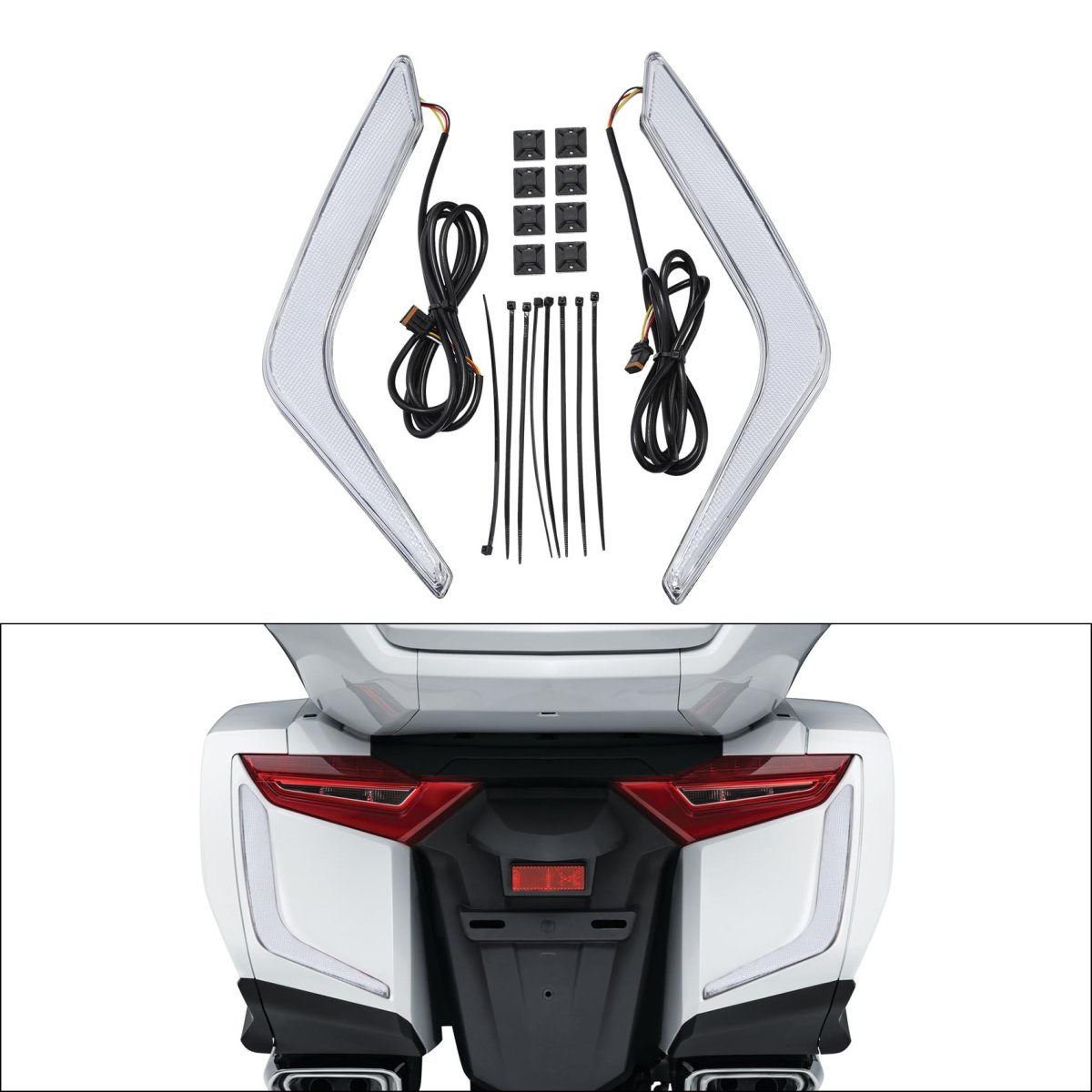 Rear Saddlebag Light Accents Clear Lens For Honda Goldwing Gl1800 2018 2025