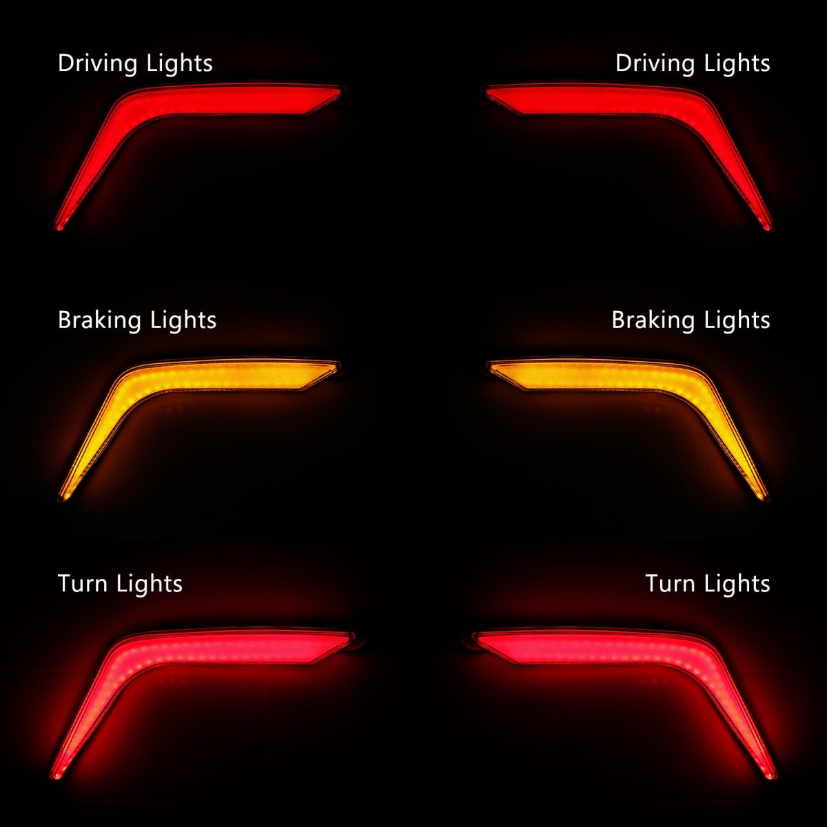 Rear Saddlebag Light Accents Clear Lens For Honda Goldwing Gl1800 2018 2025