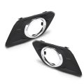 Fog Lamp Bezel Covers Trim Left And Right For Nissan Rogue 2014 2015 2016 Black Pp Light Cover Set 