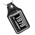 Classic El Camino Car Key Chain For 1979 Models Faux Leather Rectangular Keychain With Metal Split Ring Unisex Gift Accessory 3