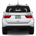 Ipick Image For Dodge Durango Black Real 3k Carbon Fiber Finish Abs Plastic License Plate Frame