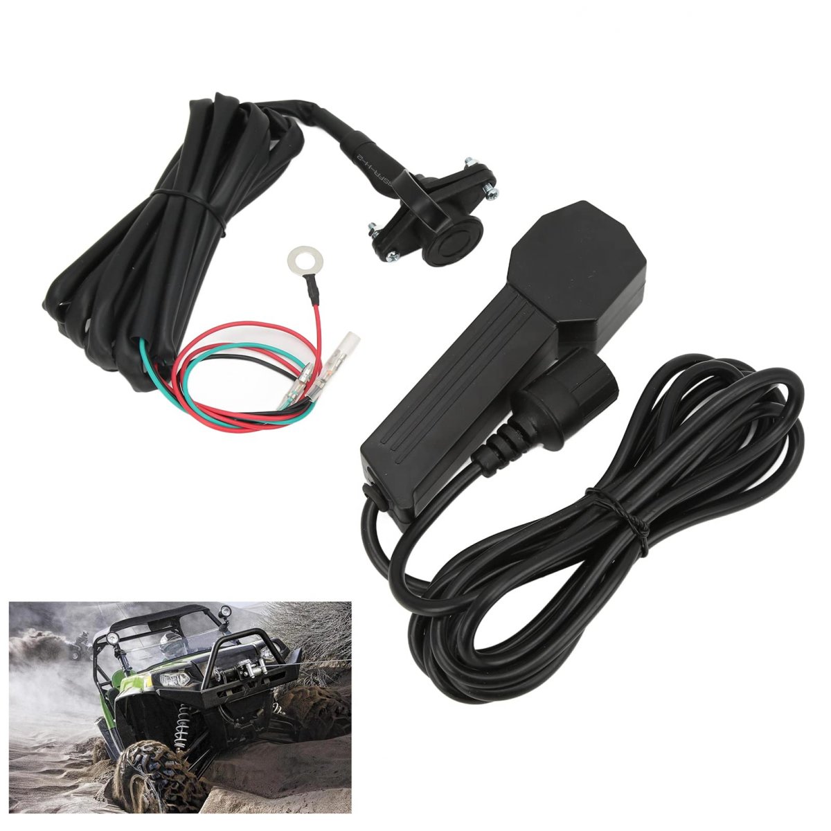 3 Prong Winch Remote Control Female Plug Badlands Plastic 12v Handheld