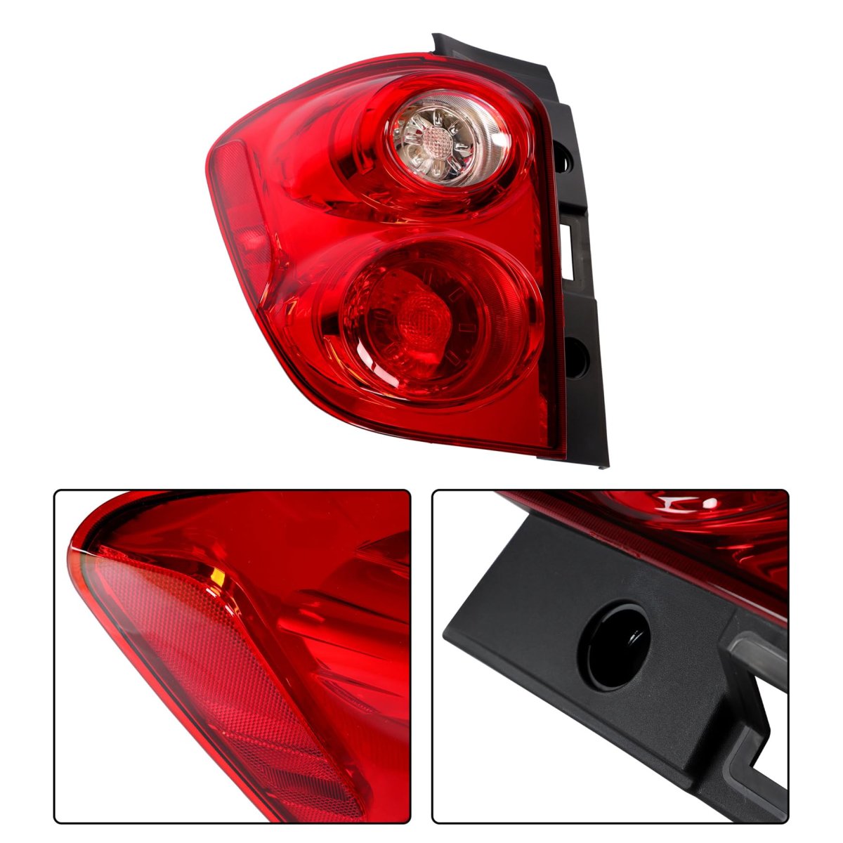 Left Tail Light Rear Brake Lamp Assembly For Chevy Equinox 2010 2011 2012 2013 2014 2015 Driver Side Red And Clear Lens