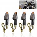 4pcs Motorcycle Turn Signals 14led 12v Bright Amber Blinkers Universal Front Rear Signal Lights For Honda Yamaha Kawasaki 