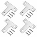 Mromax 15 Pcs T-shaped Repair Plate 57 X 1 304 Stainless Steel Brushed Surface Plane Connection Angle Bracket Gusset