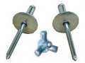 Bryke Racing Large Head Mill Plain Exploding Pop Rivets 50ct 