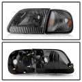 Acanii For Smoke 1997-2004 Ford F150 Expedition 97-99 F250 Headlights Corner Signal Lamps Driver Passenger Side