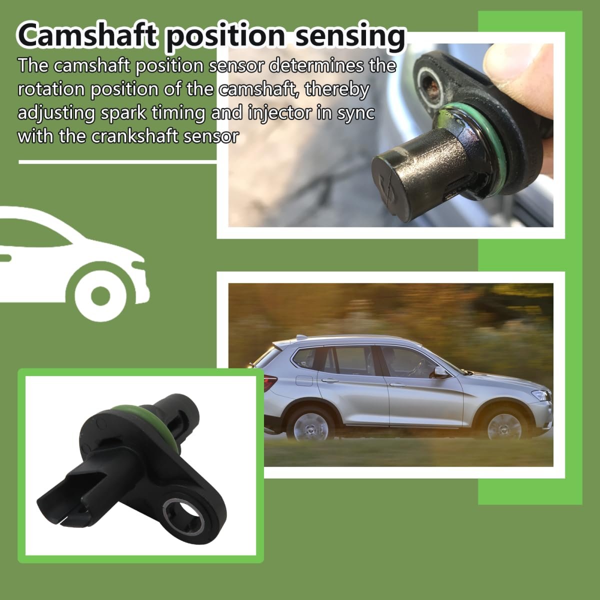 2025 Version 1 Pack Engine Camshaft Position Sensor 13627558518 Su8893 Pc770 For 2008 Bmw 535xi