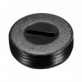 Uxcell Carbon Brush Holder Caps 18mm O D 6 3mm Thickness Motor Cover Plastic Fitting Thread Black 2pcs