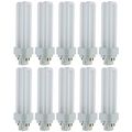 Sunlite Pld13 E Sp30k 10pk 3000k Warm White Fluorescent 13w Pld Double U-shaped Twin Tube Cfl Bulbs With 4-pin G24q-1 Base 10 