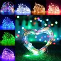 Led Fairy Lights Battery Operated 2 Pack 33ft String With Remote 16 Color Changing 100 Leds Twinkle Firefly For Bedroom Party 