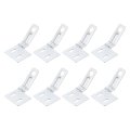 Bifold Door Hardware 8 Pack Bi-fold Surface Aligner Closet Repair Part Kit For Sliding Wardrobes Folding Door Silver 