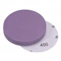 Uxcell 10pcs 3-inch Purple Sanding Discs 400 Grits Hook And Loop Professional Aluminum Oxide Sand Paper Wet Dry Polish For Wood