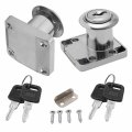 Mromax Drawer Cabinet Lock Cylinder Diameter Zinc Alloy Keyed Different 2pcs