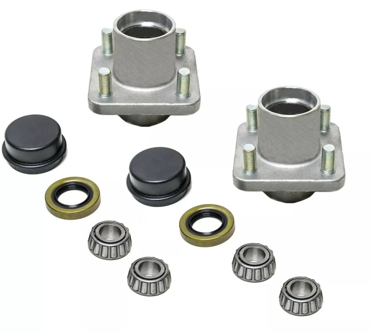 Front Wheel Hub Assembly Kit With Bearings And Seals For 1974 2003 Club Car Ds Golf Cart Pack Of 2 11011102