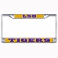 Lsu Tigers Domed Metal License Plate Frame 