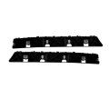 Hyundai Elantra 2017 2018 Bumper Cover Retainer Driver And Passenger Side Pair Rear Outer Polyethylene Plastic Fiber Glass 