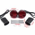 Httmt- Rear Red Led Running Brake Turn Signal Glossy Black Indicator Light Compatible With H-d Xl 883 1200 92-17 P N