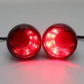 Httmt- Rear Red Led Running Brake Turn Signal Glossy Black Indicator Light Compatible With H-d Xl 883 1200 92-17 P N