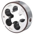 Round Threading Die 11 16-18 Uns Thread Right Hand Screw Cutting Fixed Dies Alloy Tool Steel Tapping Repair